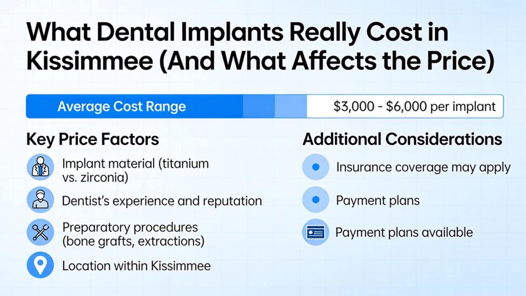 What Dental Implants Really Cost in Kissimmee (And What Affects the Price)